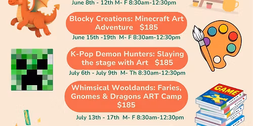 Kids Summer Art Camps: Ages 6-12