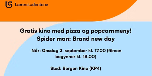 Gratis kino med pizza og popcornmeny!