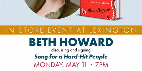 Beth Howard discussing and signing Song for a Hard-Hit People