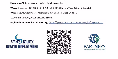 Question, Persuade, Refer (QPR) Training Session