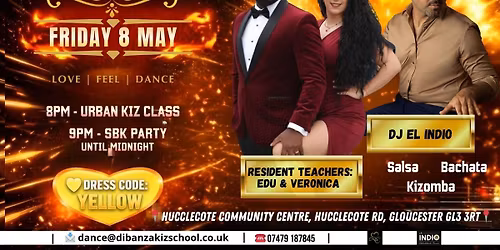 MO\u0301 KAMBA NIGHT - SALSA\/BACHATA\/KIZOMBA MONTHLY PARTY WITH TEACHERS VERONICA & EDU & DJ EL INDIO
