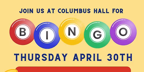 Columbus Hall Bingo