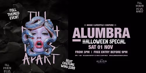 ALUMBRA SATURDAYS | 01.11.25 | HALLOWEEN