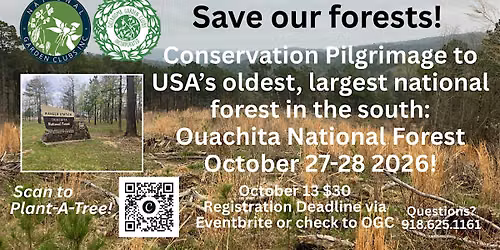 OGC Conservation Pilgrimage to Ouachita National Forest