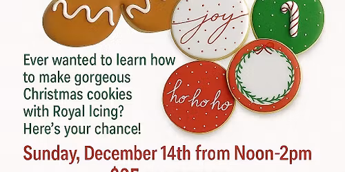 Royal Icing Decorating Class with Mini & Me Desserts