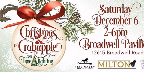 Christmas in Crabapple & Tree Lighting