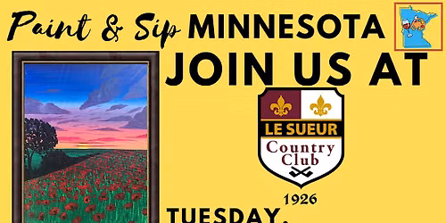 July 21 Paint & Sip at Le Sueur Country Club