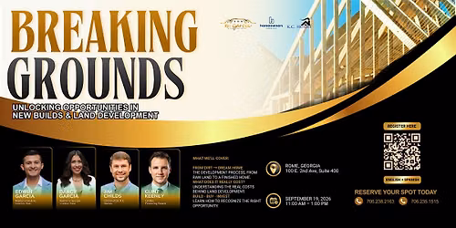 BREAKING GROUND - Unlocking Opportunities in New Builds & Land Development