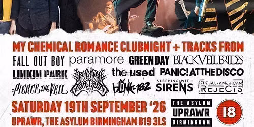 Disenchanted: My Chemical Romance Clubnight + Emo Anthems