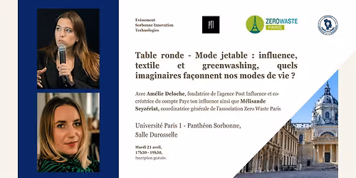 Table Ronde - Mode Jetable: Influence, textile et greenwashing