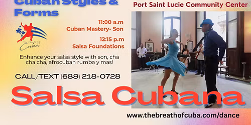 [Port St Lucie] Cuban Dance Mastery- Salsa and Son