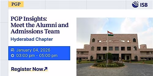 PGP Insights: Meet the Alumni and Admissions Team at Hyderabad