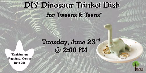 DIY Dinosaur Trinket Dish for Tweens and Teens