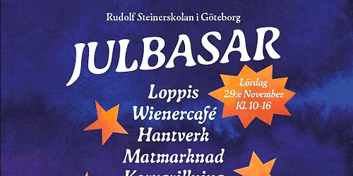 V\u00e4lkomna till Rudolf Steinerskolan i G\u00f6teborgs Julbasar\ud83c\udf84