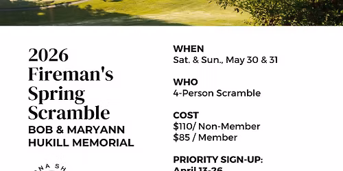 Fireman's Spring Scramble @ BSGC