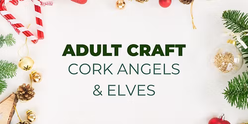 Adult Craft: Cork Angels and Elves