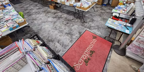 NOVEMBER INDOOR CRAFTY GARAGE SALE AT SCRAPMANIA