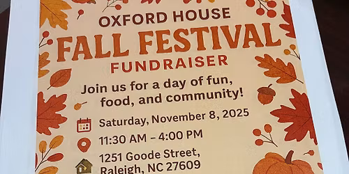 Oxford House Fall Festival Fundraiser 