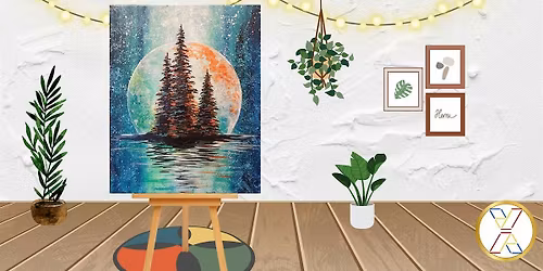 Paint Night : \u201cWinter Full Moon\u201c