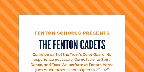 Fenton Cadets 1st Meeting