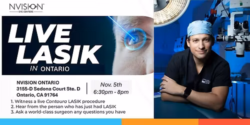 NVISION Ontario Live LASIK with Dr.  Eric Areiter - Non-CE Event