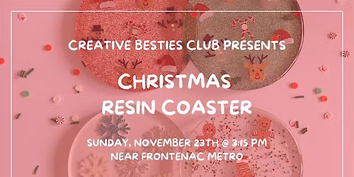 Craft & Connect: Christmas Resin Coaster