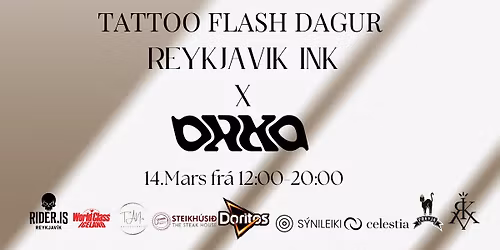 TATTOO FLASH DAY 14. MARS \u00c1 REYKJAVIK INK