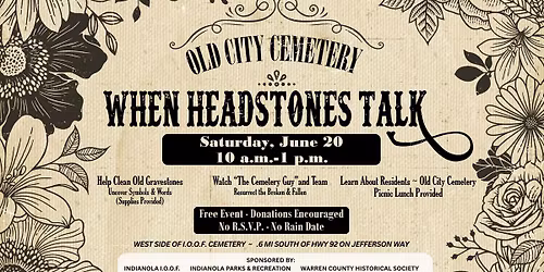 Headstone Cleaning & Preservation at the Old City Cemetery