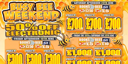 Busy Bee Friday and Saturday