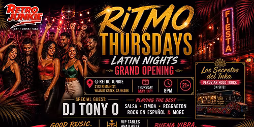 Ritmo Thursdays - Latin Nights Grand Opening @ Retro Junkie