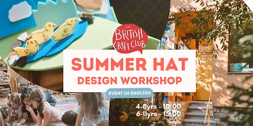 Kids summer hat design workshop in English