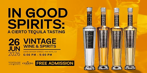 FREE CIERTO TEQUILA TASTING NIGHT