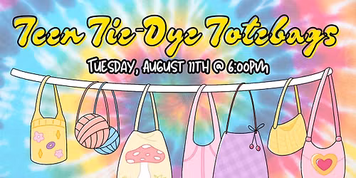 Teen Tie-Dye Totebags