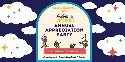 Annual Member Appreciation Party Featuring Birds of Play and Jake Leg
