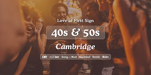 40s & 50s Singles Night at The Tivoli Cambridge | Love at First Sign