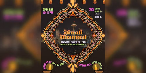Diwali Dhamaal by Desi Vibes Seattle