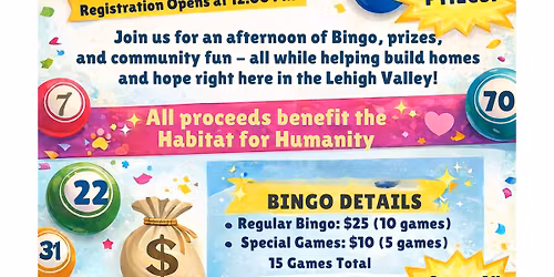 Bingo for the LV Habitat for Humanity 