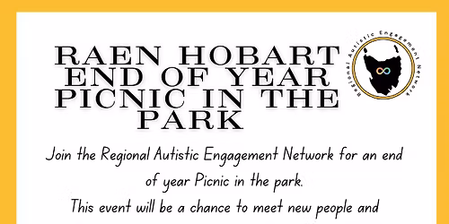 21st of December RAEN END OF YEAR PICNIC IN THE PARK HOBART