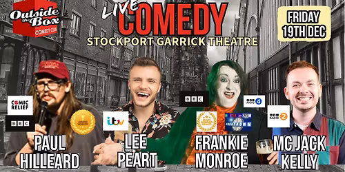 FRIDAY 19TH DECEMBER - LIVE COMEDY