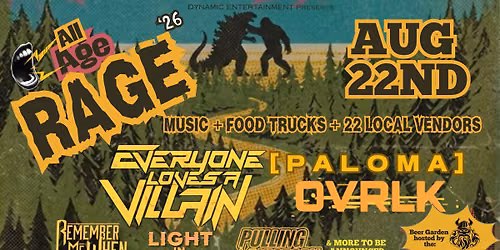 ALL AGE RAGE '26 w\/ ELAV, PALOMA, OVRLK & Many more...