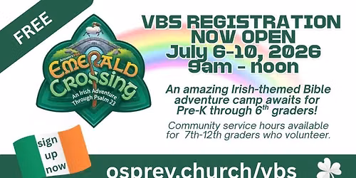 Osprey VBS \ud83c\udf40 Emerald Crossing