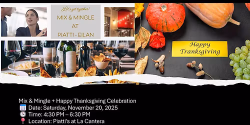 LA CANTERA-DOMINION ENTREPRENEURS & PROFESSIONALS NETWORK MIXER @ PIATTI