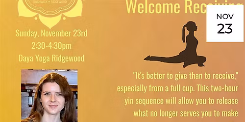 Season's Releasings: A Yin Sequence to Welcome Receiving