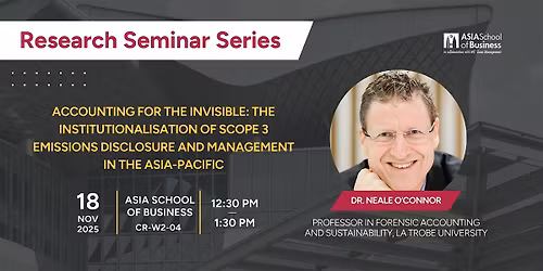 Research Seminar Series: Dr. Neale O\u2019Connor