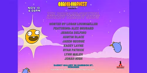 The Pregame: The Ha Ha Harvest Comedy Festival Kickoff Show