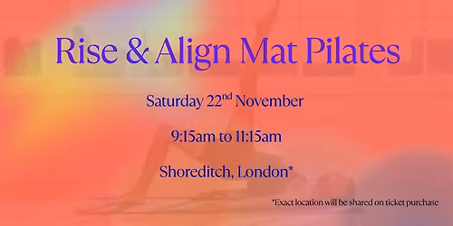 Rise & Align Mat Pilates