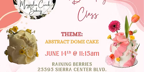 ABSTRACT DOME CAKE DECORATING CLASS