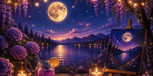 The Enchanted Full Moon: A Sip & Paint + Manifestation Night
