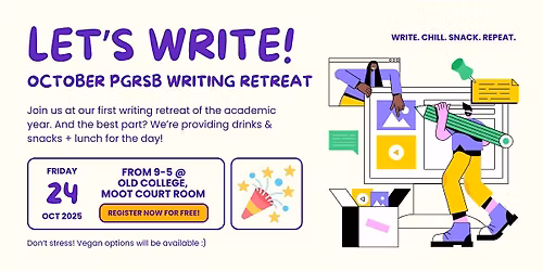 PGRSB October Writing Retreat