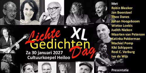 LICHTEGEDICHTENDAG XL - avondvoorstelling
